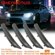 4X SMOKED LED SIDE MARKER LIGHT FOR 2015-2022 DODGE CHARGER WIDEBODY WHITE LENS