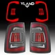 2009-2018 Dodge Ram 1500 2500 3500 Red Clear Full LED Tube Tail Lights Animation