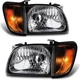 for 2001-2004 Toyota Tacoma Headlights + Corner Signal Lamps Pair Included LH/RH