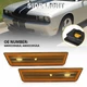 Pair Front Right Left & Side Marker Kit Lens Amber For 2008-14 Dodge Challenger