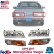 Headlight Kit LH RH For Mercury Grand Marquis 95-97 Incl. Corner w/ Marker Lamp