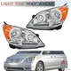 For Honda Odyssey 2005-2010 Halogen Headlights Headlamps Chrome Set Left+Right
