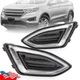 Front Bumper Fog Light Lamp Left Right Pair LED DRL For Ford EDGE 2015-2017 2018