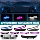 Front Rear Bumper Dynamic LED Side Marker Light Lamp For 2015-2023 Dodge Charger