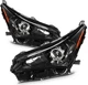 For Lexus NX300 NX200t 2018-21 Headlights Assembly Black w/Projector Left+Right