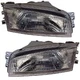 Headlights Set Halogen Fits 1997-2001 Mitsubishi Mirage DE LS ES Sedan
