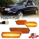 4X Front Bumper Fender Amber LED Side Marker Light For VW MK4 Golf GTI R32 Jetta