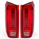 3D FULL LED Tail Lights Rear Lamps For 90-97 96 Ford F150 F250 F350  Bronco Pair