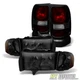 For 1999-2002 Dodge Ram Sport Model Headlights +Red Smoke Tail Lights Lamps Set