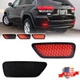 Smoke Red LED Rear Bumper Reflector Tail Brake Light For Jeep WK2 Grand Cherokee Smoke Red LED Rear Bumper Reflector Tail Brake Light For Jeep WK2 Grand Cherokee