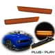 2PCS Amber LED Front Side Marker Indicator Lights For 2015-2023 Dodge Challenger