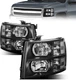 Front Headlight Assembly For 2007-2013 Chevy Silverado 1500 2500HD 3500HD (Pair) Front Headlight Assembly For 2007-2013 Chevy Silverado 1500 2500HD 3500HD (Pair)