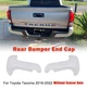 Rear Bumper End Cap White Pair Without Sensor Hole For Toyota Tacoma 2016-2023