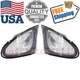Turn Signal Corner Lights Cover Clear Lens For BMW E46 4DR 5D 3 Series 2002-2005