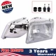 Driver and Passenger Side Headlights For Ford Ranger 1993-1997 Halogen w/ Bulbs