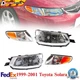 Headlights Assembly Halogen + Corner Lights LH & RH For 1999-2001 Toyota Solara