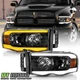 For 2002-2005 Dodge Ram 1500 2500 3500 LED Tube Sequential Headlights Left+Right