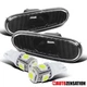 Fit 00-05 Toyota Celica MR2 Black Bumper Signal Side Marker Lights+LED Bulbs