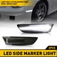 For 03-07 Infiniti G35 Coupe White Bumper LED Side Front Marker Light Clear Lens
