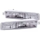 Incandescent Parking Signal Light Set Chrome Housing Fits 97-01 Honda Prelude