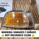 (DAMAGED) Right Front Passenger Park Light fits 92-93 Honda Accord DX/Coupe