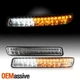 Fit 1999-2006 GMC Sierra Yukon XL Clear Full LED Bumper Turn Signal Lights
