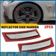 Clear Pair Front Side Bumper Marker Reflectors For 2012-2015 BMW 320i 335i 328i