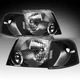Black Headlights+Corner Signal Lights L+R For 2002 2003 2004 2005 Ford Explorer