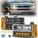 LED Headlight DOT Bumper Signal Lamp For Chevy C1500 C3500 K1500 K3500 1994-1999