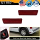 Red Rear Bumper Side Marker Reflector Lights For 2010-2013 Ford Transit Connect