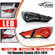 Smoked VLAND LED Tail Lights For 2011-2014 Hyundai Sonata Sequential Turn Signal
