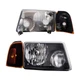 Headlight Assembly Kit For Ford 01-2011 Ranger Halogen Black Housing Clear Lens Headlight Assembly Kit For Ford 01-2011 Ranger Halogen Black Housing Clear Lens