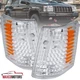 Clear Corner Lights Turn Signal Lamps LH+RH Fits 1993-1998 Jeep Grand Cherokee