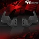 Black Rear Bumper End Cap Step Pad Set for 2017-2022 Ford F-250 F-350 Super Duty