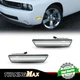 Clear Lens Amber LED Front Side Marker Lights Pair For 2008-2014 Dodge Challeng