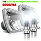 Fit 82-93 Chevy S10 Blazer GMC S15 7X6 Projector Halo LED Headlight Hi/Lo