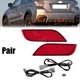 For 2022-2024 Subaru WRX Red Lens Rear Bumper Reflector Fog lights Tail Brake 24