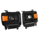 Pair DOT LED Projector Headlight W/bulb For 14-18 GMC Sierra 1500 15-19 2500