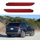 For Toyota Sienna 2010-2017 Pair Rear Lens Bumper Reflectors Tail Lights Red