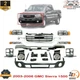 Front Chrome Bumper Kit with Brackets For 2003-2006 GMC Sierra 1500