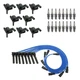 NGK 8 Ignition Coil Wires 16 Platinum Spark Plugs Kit For Durango Ram 1500 V8