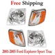 For 2001-2005 Ford Explorer Sport Headlight Driving Head light Left & Right Side