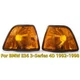 2 Front Indicator Light Amber Lens Corner Lamp For BMW E36 3-Series 4D 1992-1998