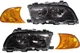 3-SERIES 00-01 HEAD LAMP RH AND LH Assembly Halogen -pc Kit with Corner Lights