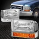 FOR 1999-2004 FORD SUPER DUTY PAIR CHROME/CLEAR HEADLGIHT+LED TURN SIGNAL LAMPS