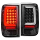 Black C-Bar LED Tail Lights For 1993-1997 Ford Ranger 1 Pair