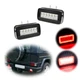 For 86-18 Benz G500 G550 G-Wagon Rear White & Red LED Fog, Reverse Lamps +Wiring