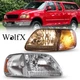 Headlights Assembly For 1997-2003 Ford F-150/97-99 F-250 Chrome Clear HeadLamps