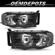 Pair For 2002 2003 2004 2005 Dodge Ram 1500 2500 3500 Pickup Headlights Assembly