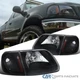 Fits Ford 97-03 F150 97-02 Expedition Black Headlights+Corner Signal Lamps Pair